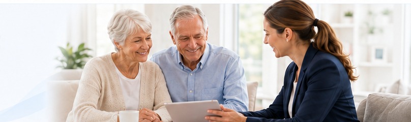 Existing clients reviewing coverage with an INS advisor