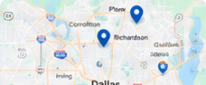 Dallas-Fort Worth meeting location map